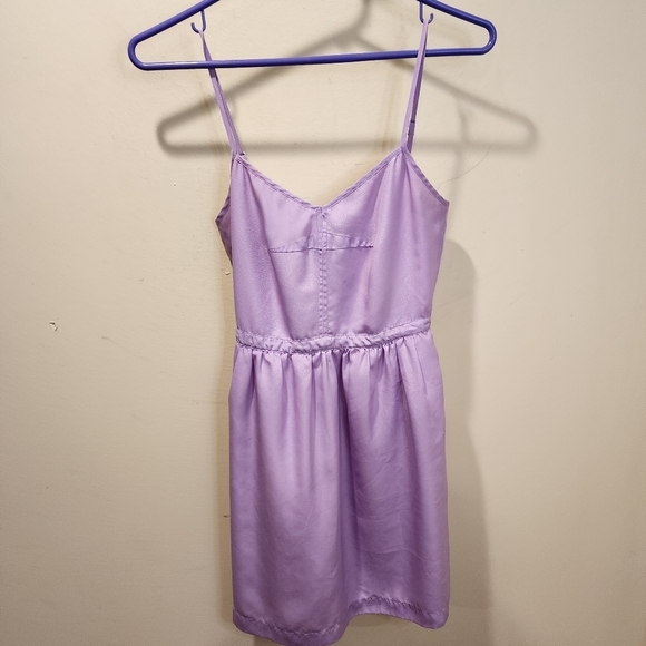 J crew Lilac Strappy Mini Sundress size 0 - Picture 6 of 12